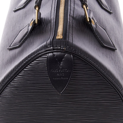 Louis Vuitton Epi Speedy 25 Black 5 of 9