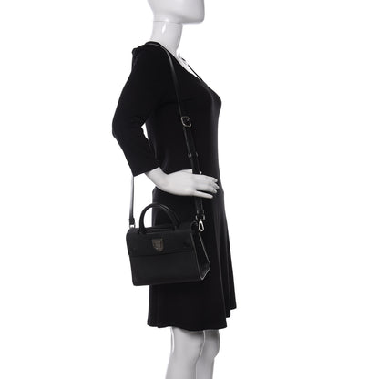 Christian Dior Grained Calfskin Mini Diorever Flap Black 2 of 13
