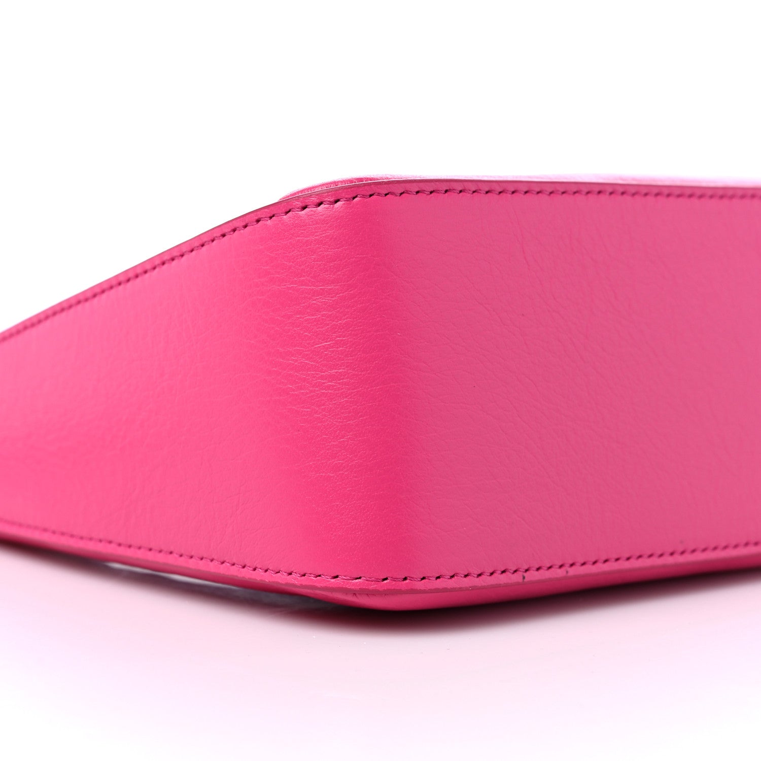 Givenchy Tumbled Calfskin Small Moon Cut Out Shoulder Bag Neon Pink 8 of 9