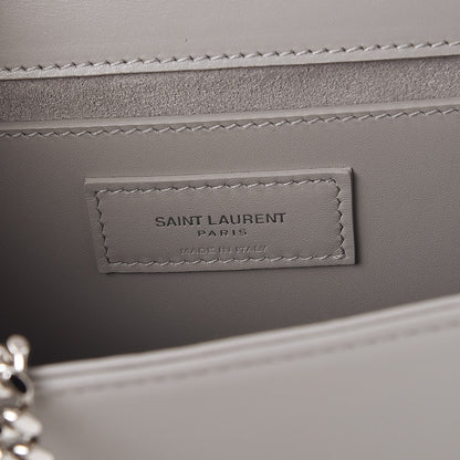 Saint Laurent Smooth Calfskin Medium Classic Monogram Kate Tassel Satchel Souris 6 of 7
