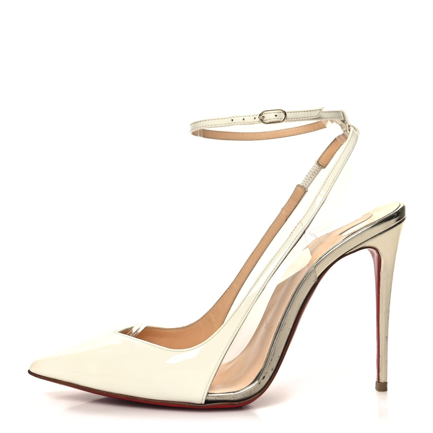 Patent PVC Optichoc 100 Pumps 37.5 White Light Gold