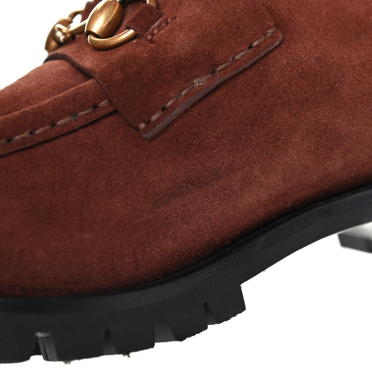 Gucci Suede Shearling Mens Harald Horsebit Ankle Boots 11 Light Brown Butterscotch 11 of 13