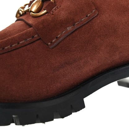 Gucci Suede Shearling Mens Harald Horsebit Ankle Boots 11 Light Brown Butterscotch 11 of 13