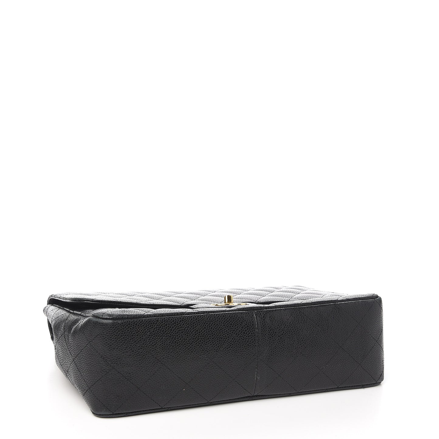Caviar Quilted Jumbo Single Flap Black
