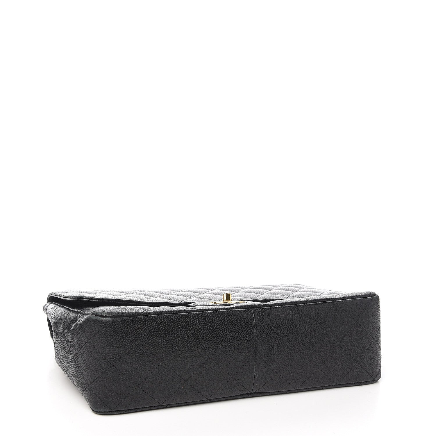 Chanel Caviar Quilted Jumbo Single Flap Black 3 of 12