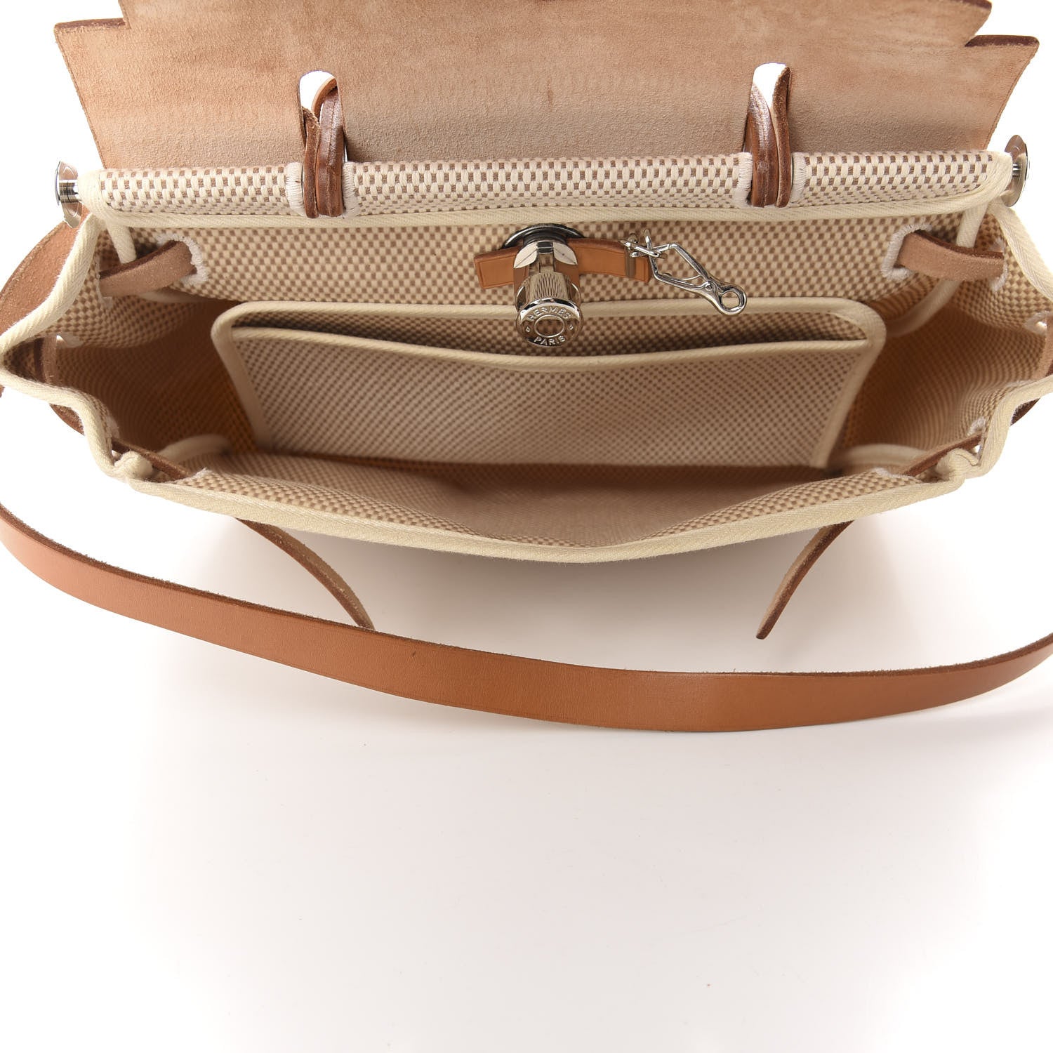 Hermes Toile Vache Herbag 30 PM Natural 5 of 10