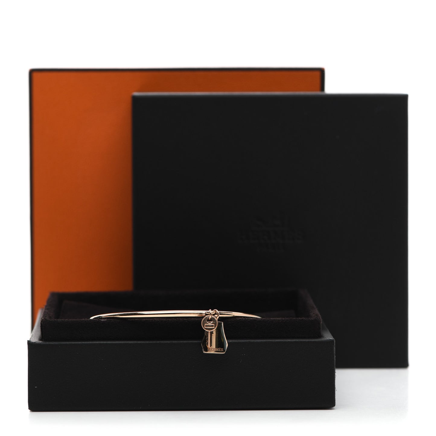 18K Rose Gold TPM Kelly Clochette Cuff Bracelet ST