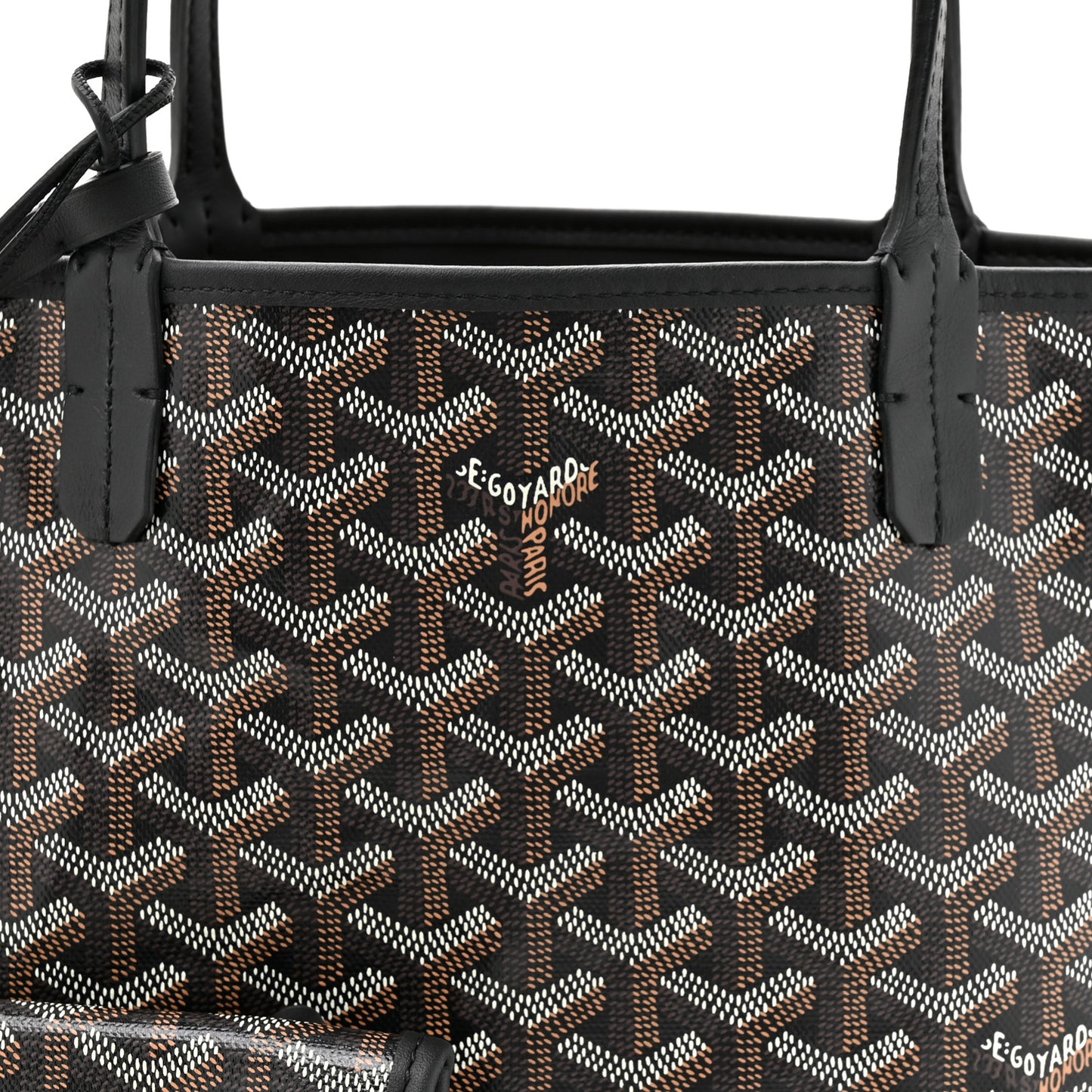 Goyardine Reversible Mini Anjou Black