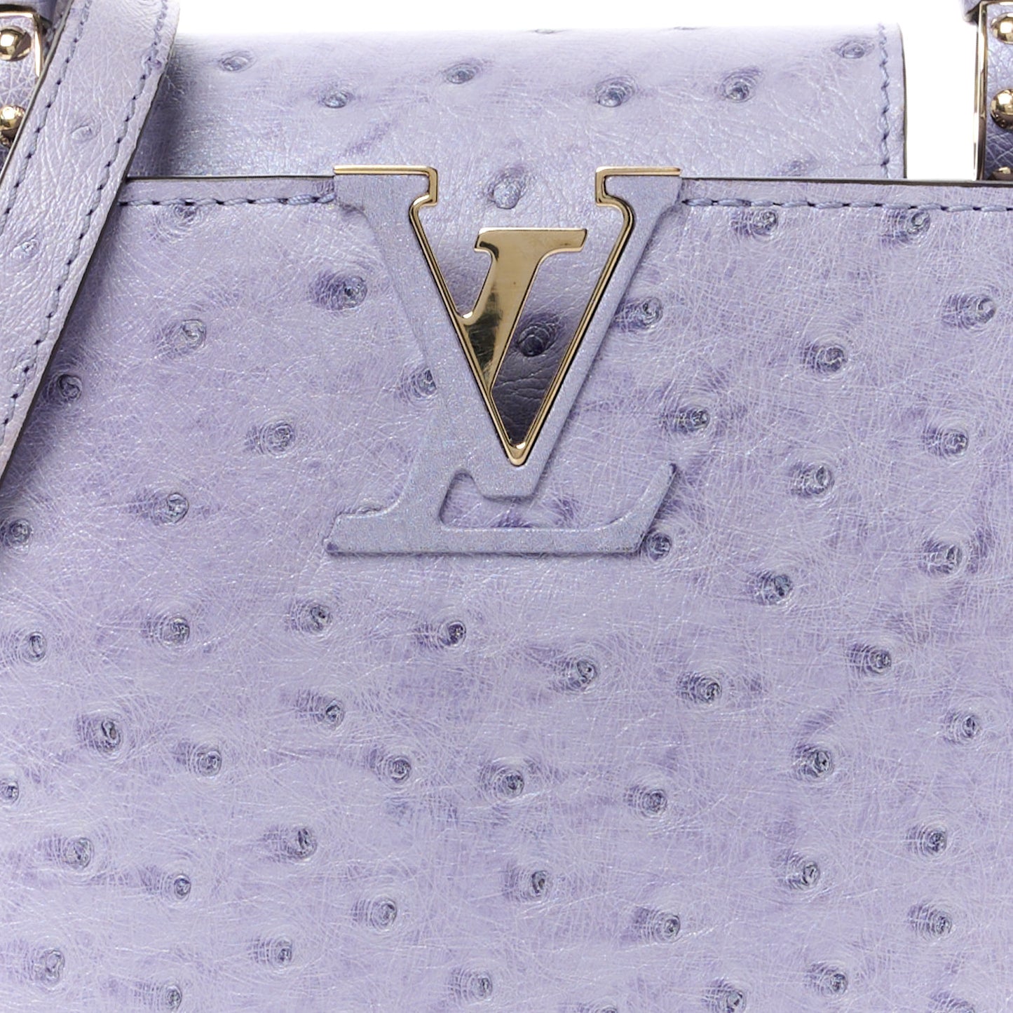 Ostrich Capucines Mini Grey