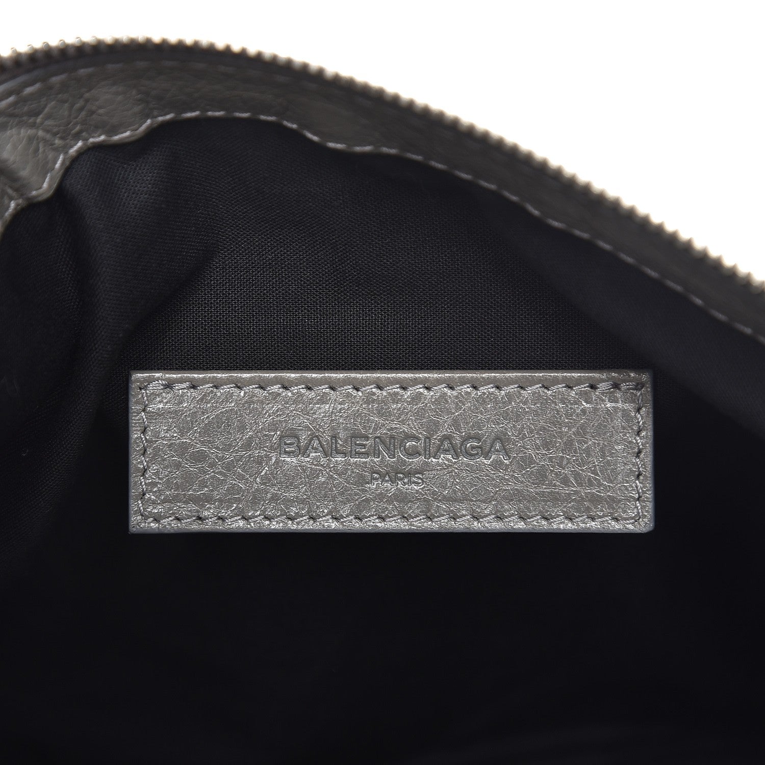 Balenciaga Agneau Arena Classic Hardware Medium Clip Gris Fumee 6 of 9
