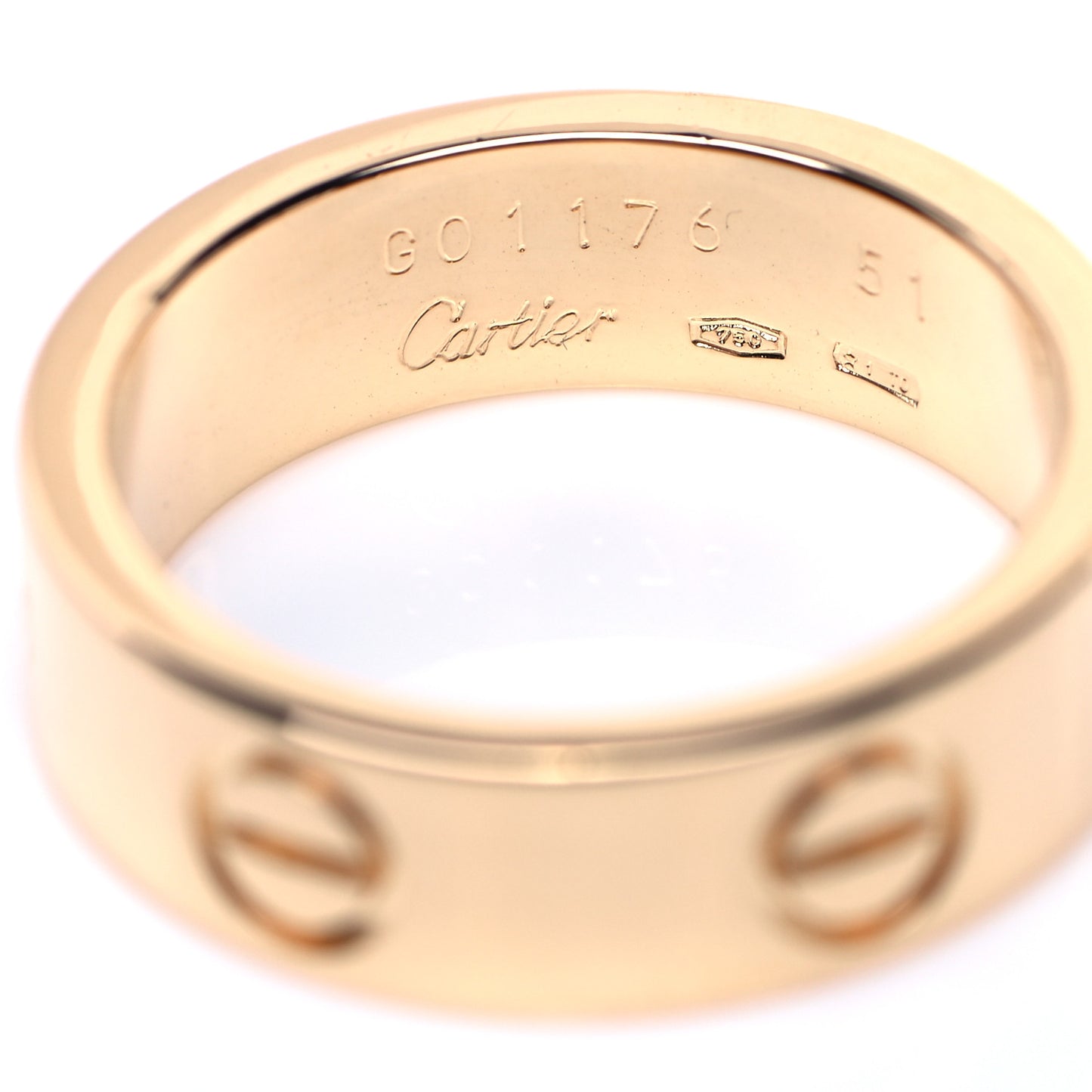 18K Yellow Gold 5.5mm LOVE Ring 51 5.5