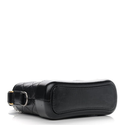 Chanel Aged Calfskin Quilted Small Gabrielle Hobo Black 4 of 11