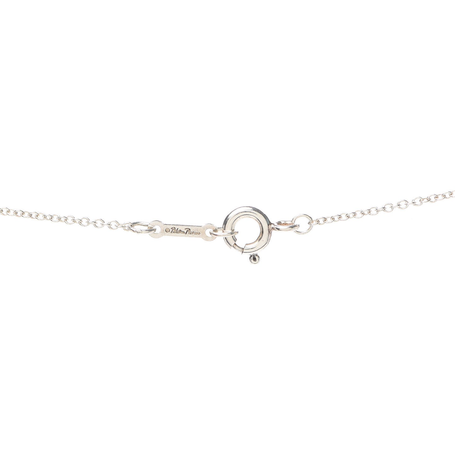 Sterling Silver Paloma Picasso Olive Leaf Heart Branch Pendant Necklace