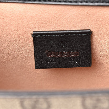 Gucci GG Supreme Monogram Small Osiride Shoulder Bag Black Gold 6 of 13
