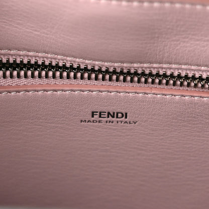 Fendi Vitello Baltico Shiny Nappa Lace Up Floral Dotcom Satchel Malachite 7 of 11