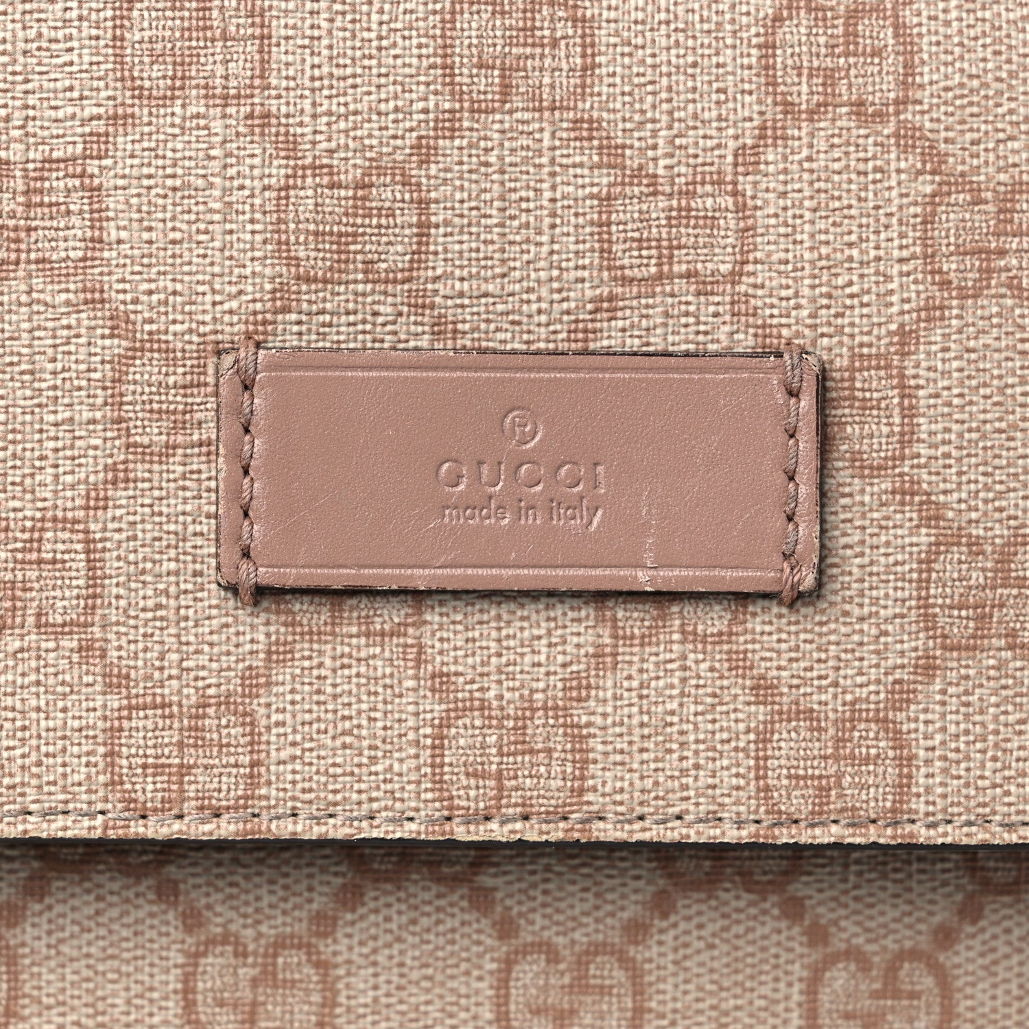 Gucci GG Supreme Monogram Messenger Diaper Bag Beige 16 of 17