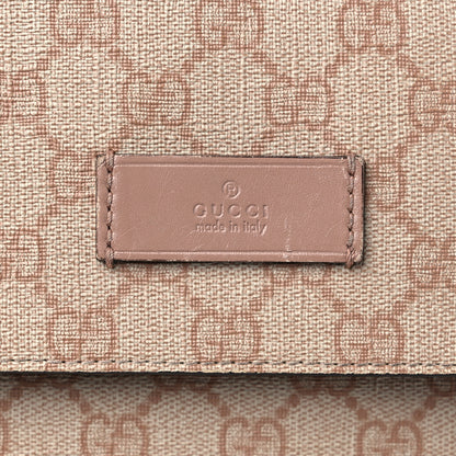 Gucci GG Supreme Monogram Messenger Diaper Bag Beige 16 of 17