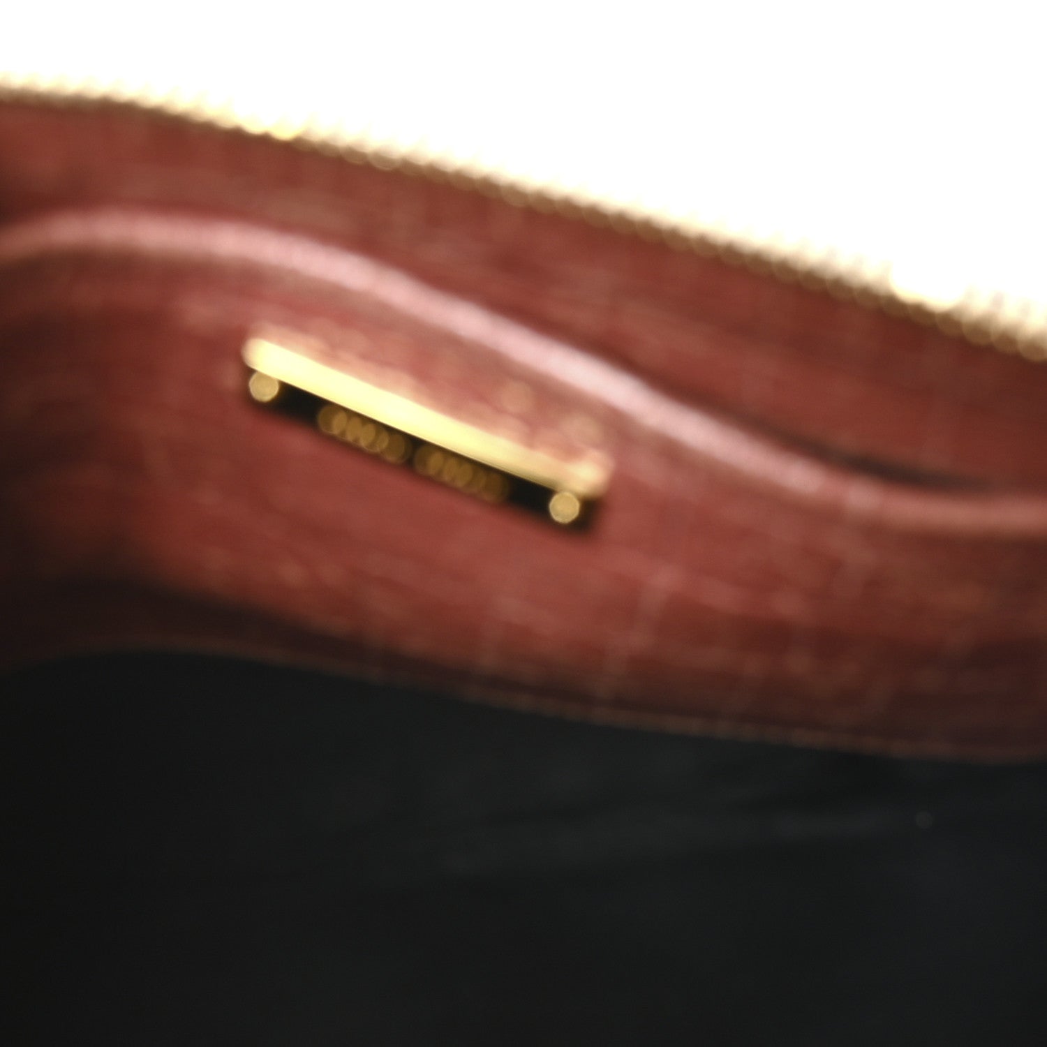 Miu Miu Vernice Crocodile Embossed Crossbody Bag Antico 5 of 10