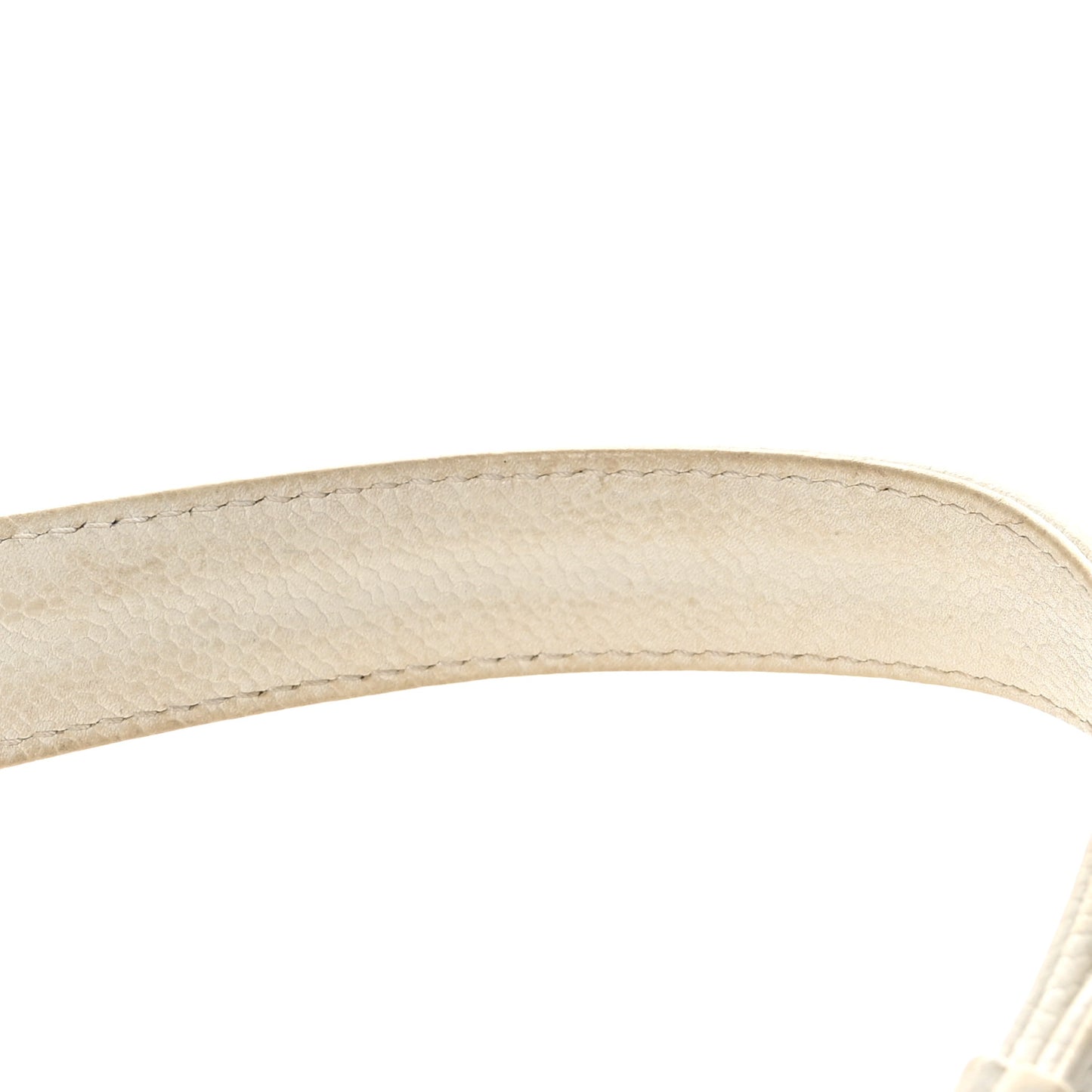 Soft Caviar Quilted CC Timeless Tote White