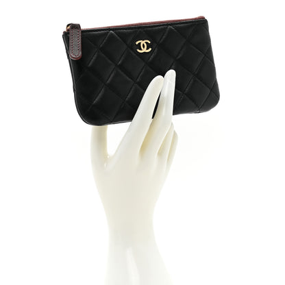 Chanel Lambskin Quilted Small Cosmetic Case Black 2 of 10