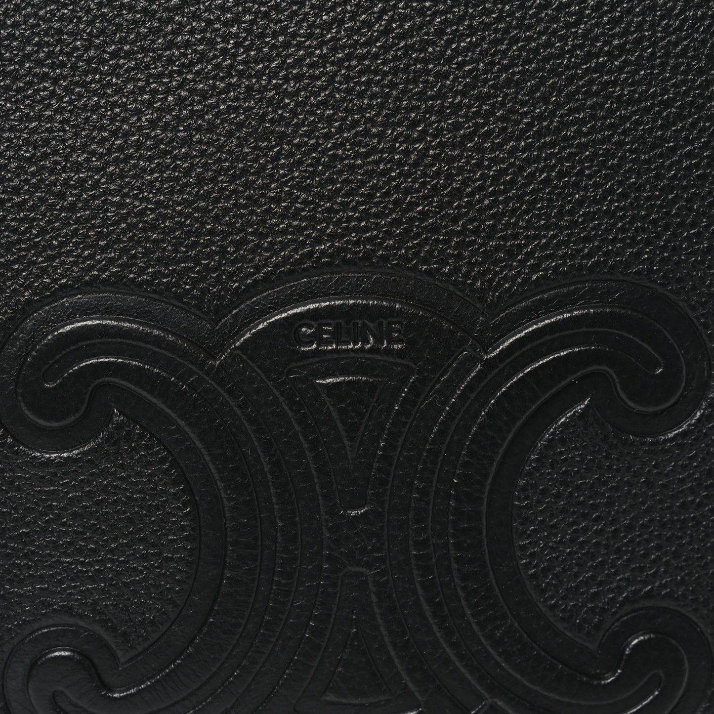 Supple Calfskin Cuir Triomphe Small Heloise Shoulder Bag Black