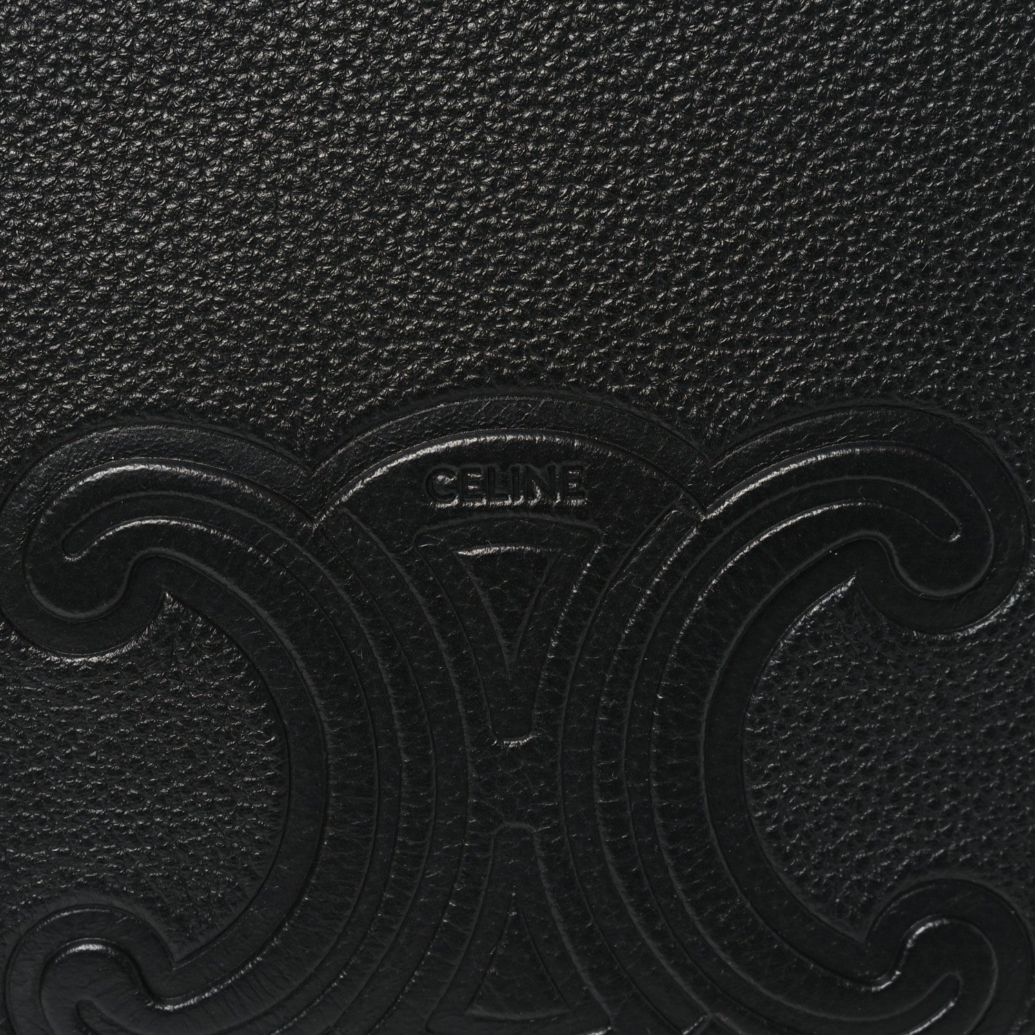 Celine Supple Calfskin Cuir Triomphe Small Heloise Shoulder Bag Black 6 of 11
