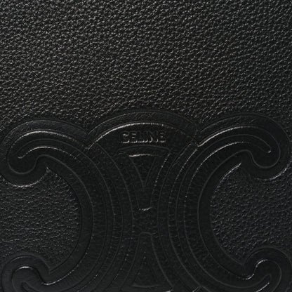 Celine Supple Calfskin Cuir Triomphe Small Heloise Shoulder Bag Black 6 of 11