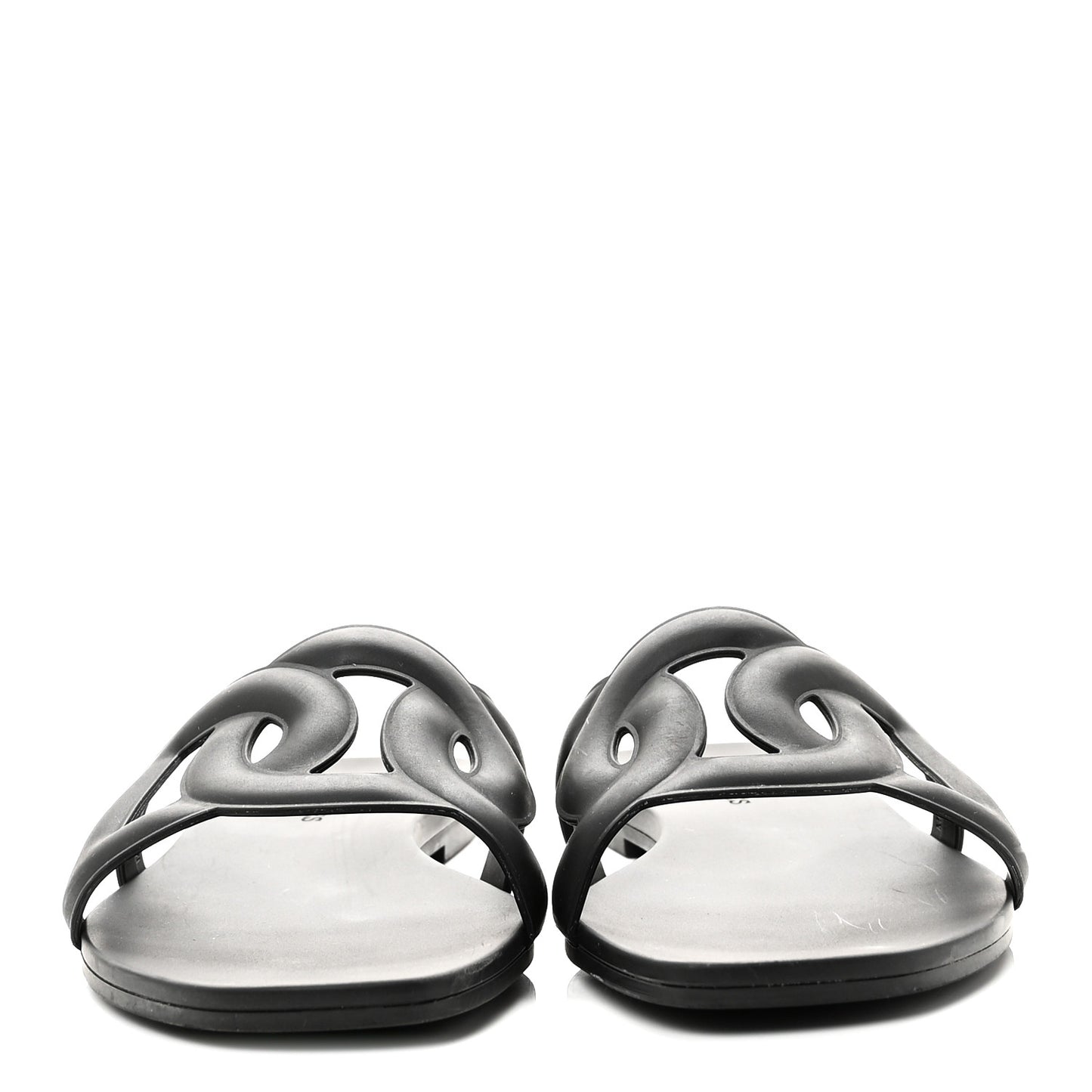 Rubber Aloha Sandals 35 Black