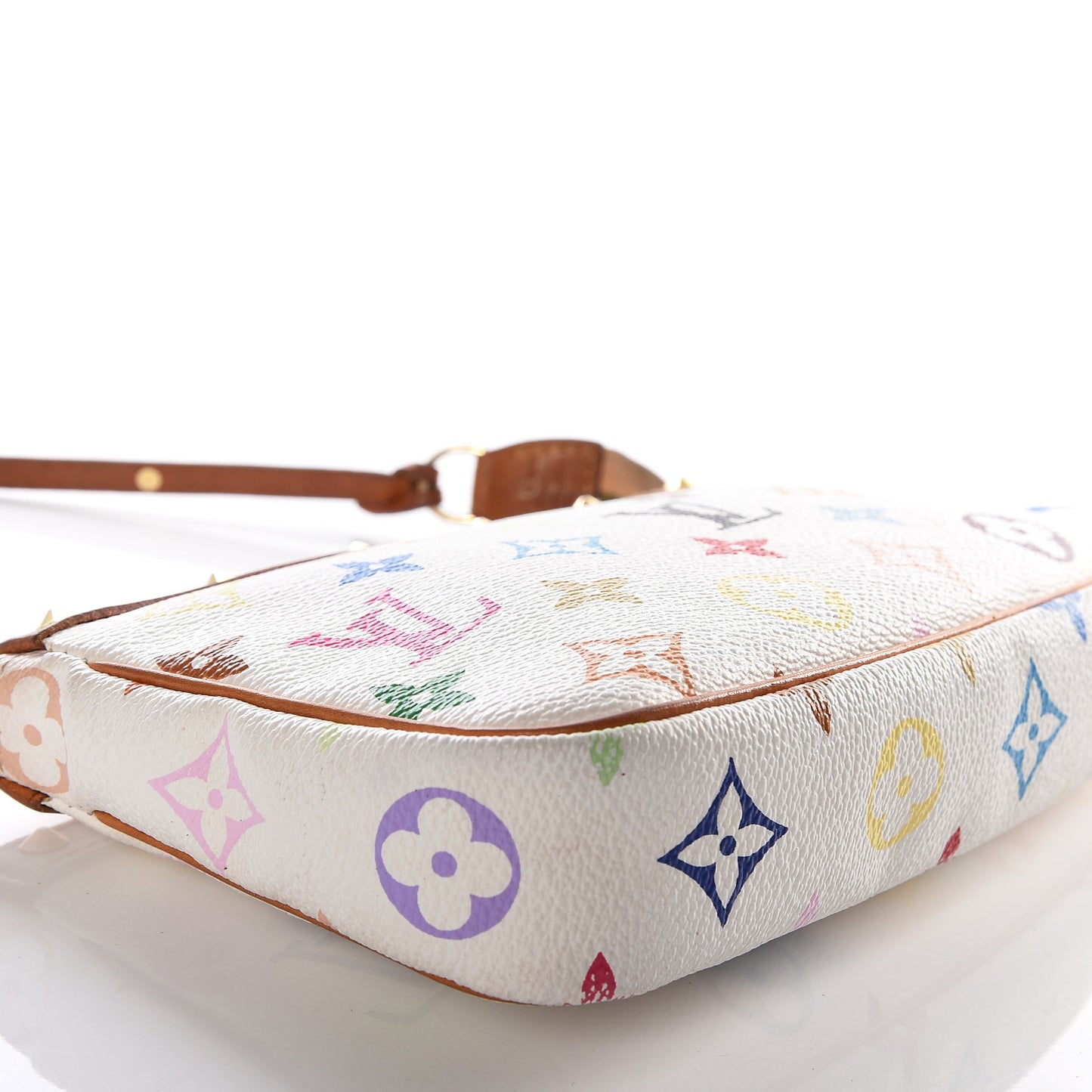 Monogram Multicolor Pochette Accessories White