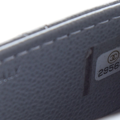 Chanel Grained Calfskin Quilted CC Box Clutch With Chain Grey 8 of 10