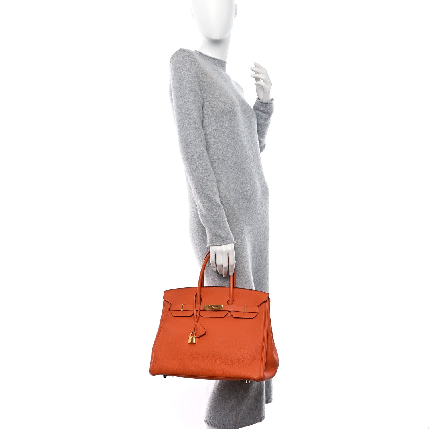 Hermes Togo Birkin 35 Orange 2 of 13