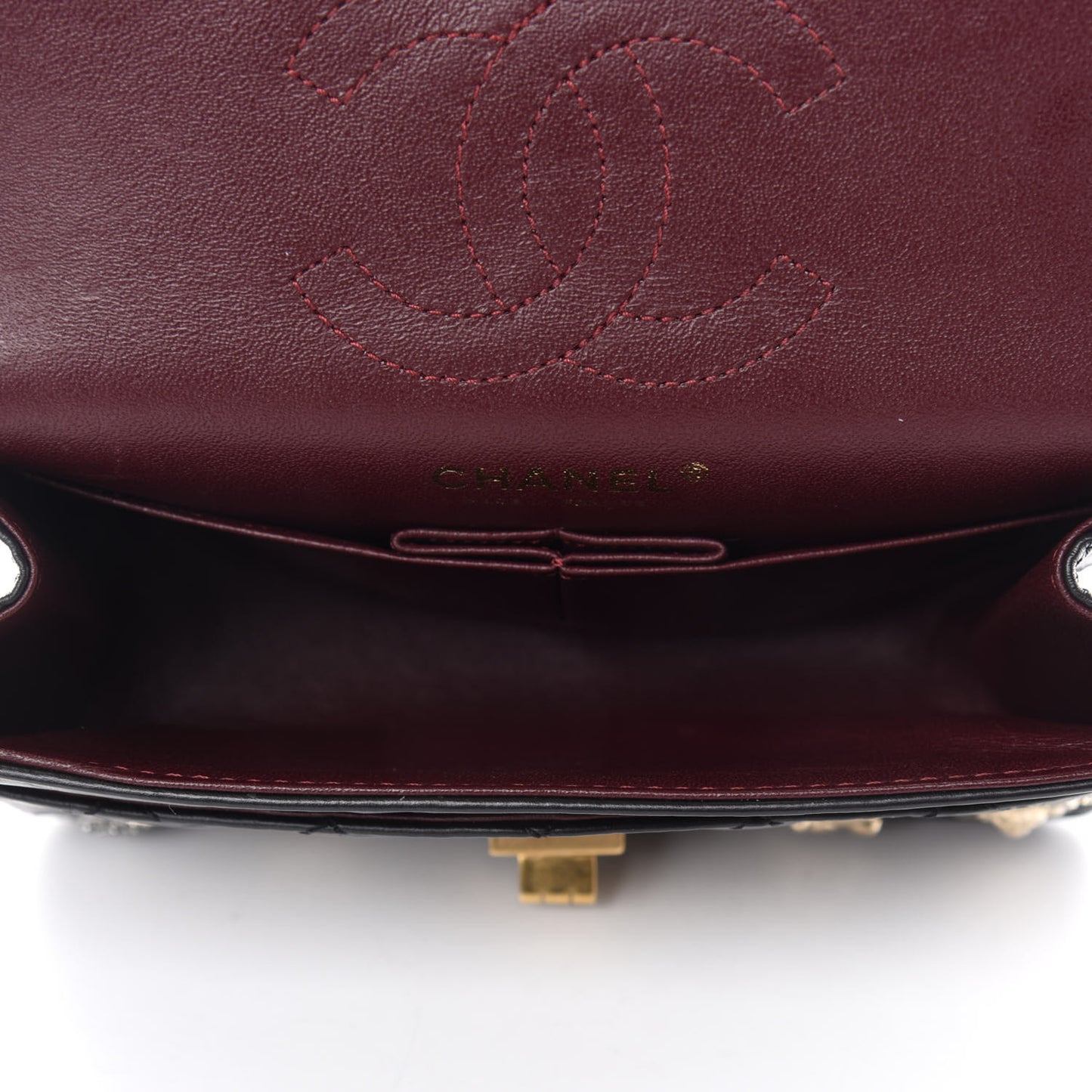 Aged Calfskin Lucky Charms 2.55 Reissue 224 Flap Black