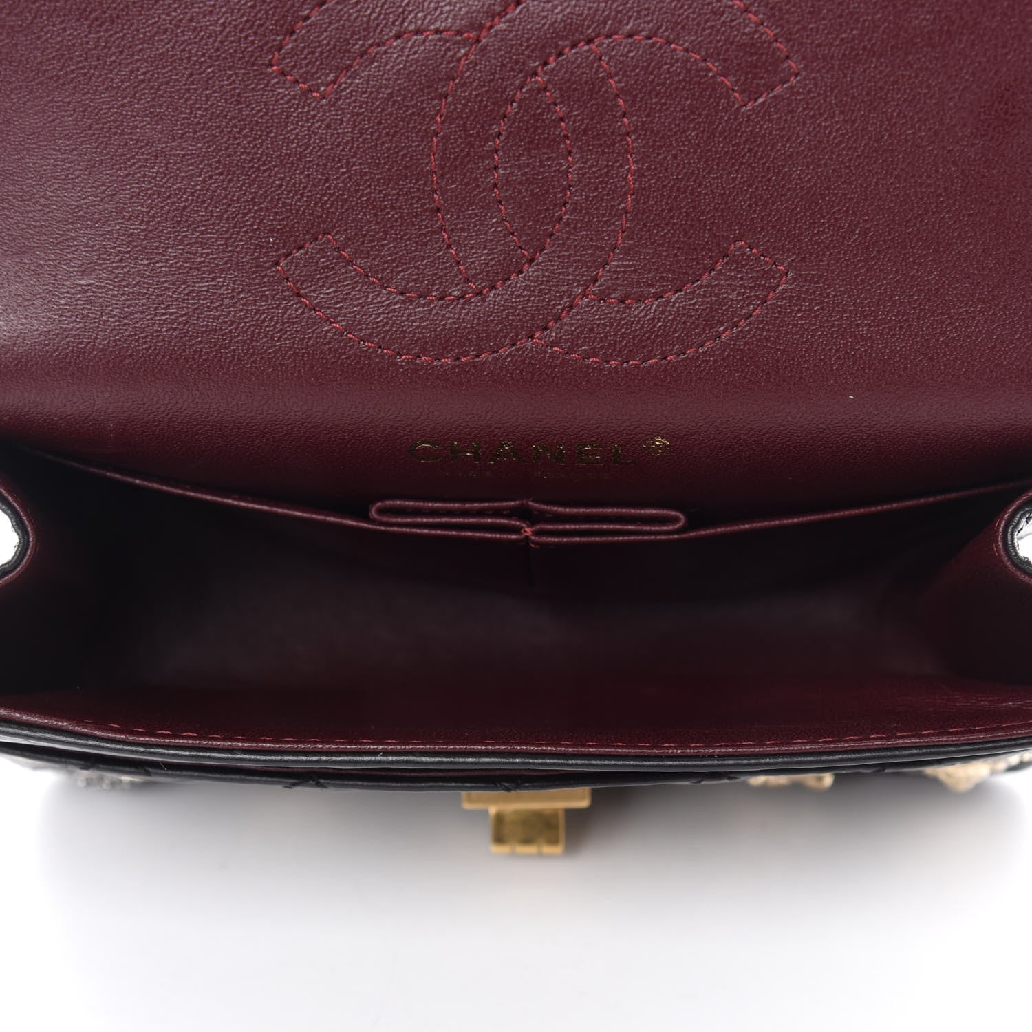 Chanel Aged Calfskin Lucky Charms 2.55 Reissue 224 Flap Black 5 of 12