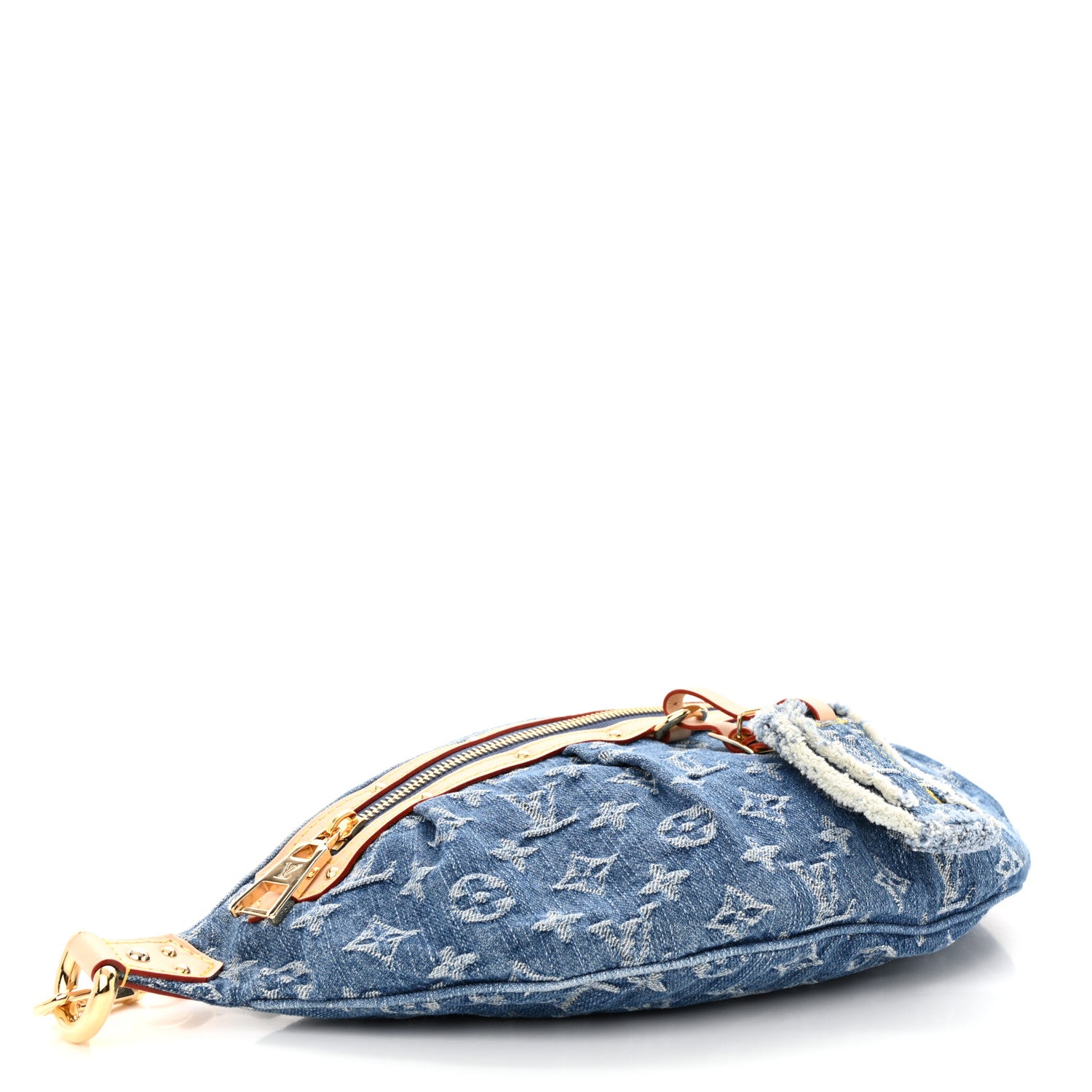 Louis Vuitton Monogram Denim High Rise Bumbag Blue 4 of 9