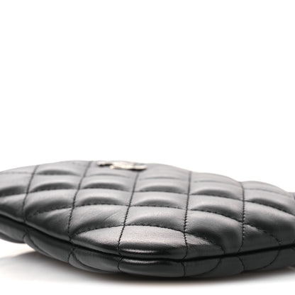 Chanel Lambskin Quilted Crossbody Bag Black 10 of 12