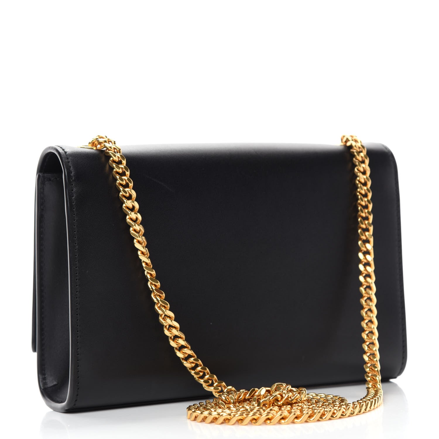 Saint Laurent Smooth Calfskin Small Classic Monogram Kate Tassel Satchel Black 3 of 10