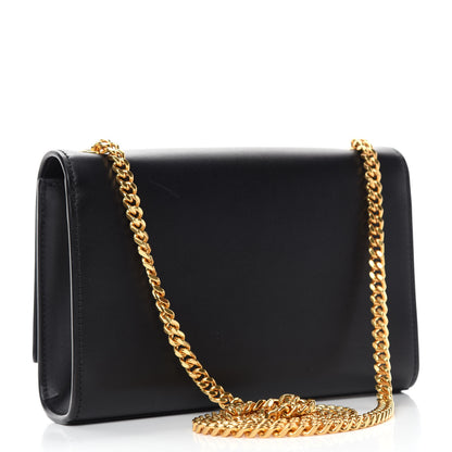 Saint Laurent Smooth Calfskin Small Classic Monogram Kate Tassel Satchel Black 3 of 10