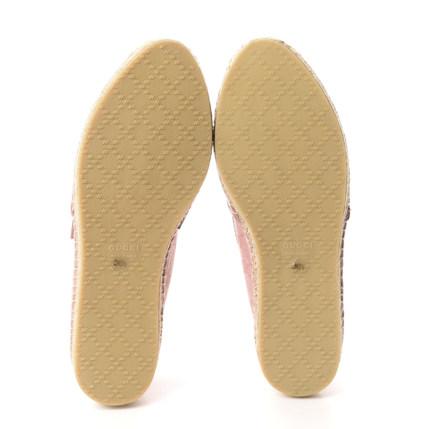 Monogram Espadrilles 36.5 Soft Pink