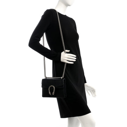 Gucci Calfskin Mini Dionysus Shoulder Bag Black 2 of 7
