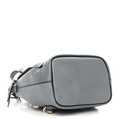 Chloe Suede Calfskin Small Faye Backpack Cloudy Blue 3 of 4