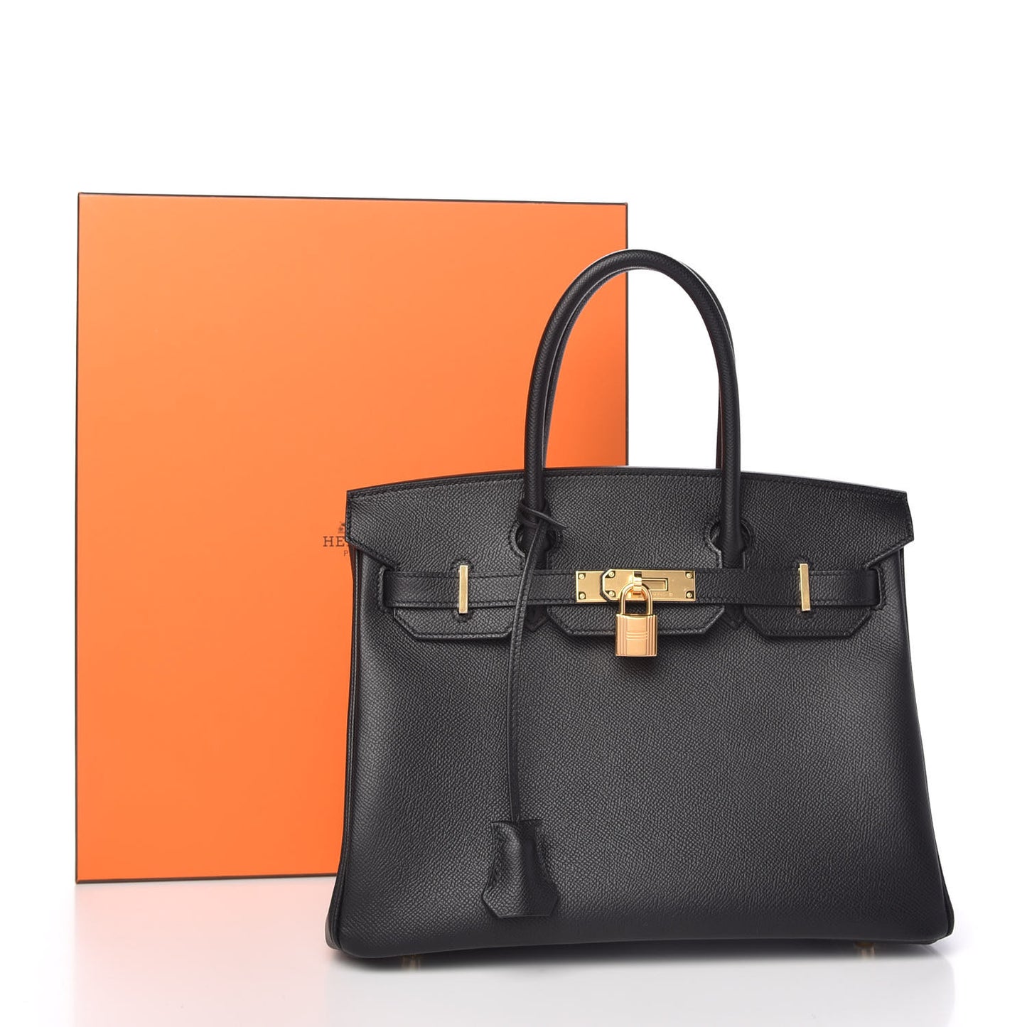 Epsom Birkin 30 Black