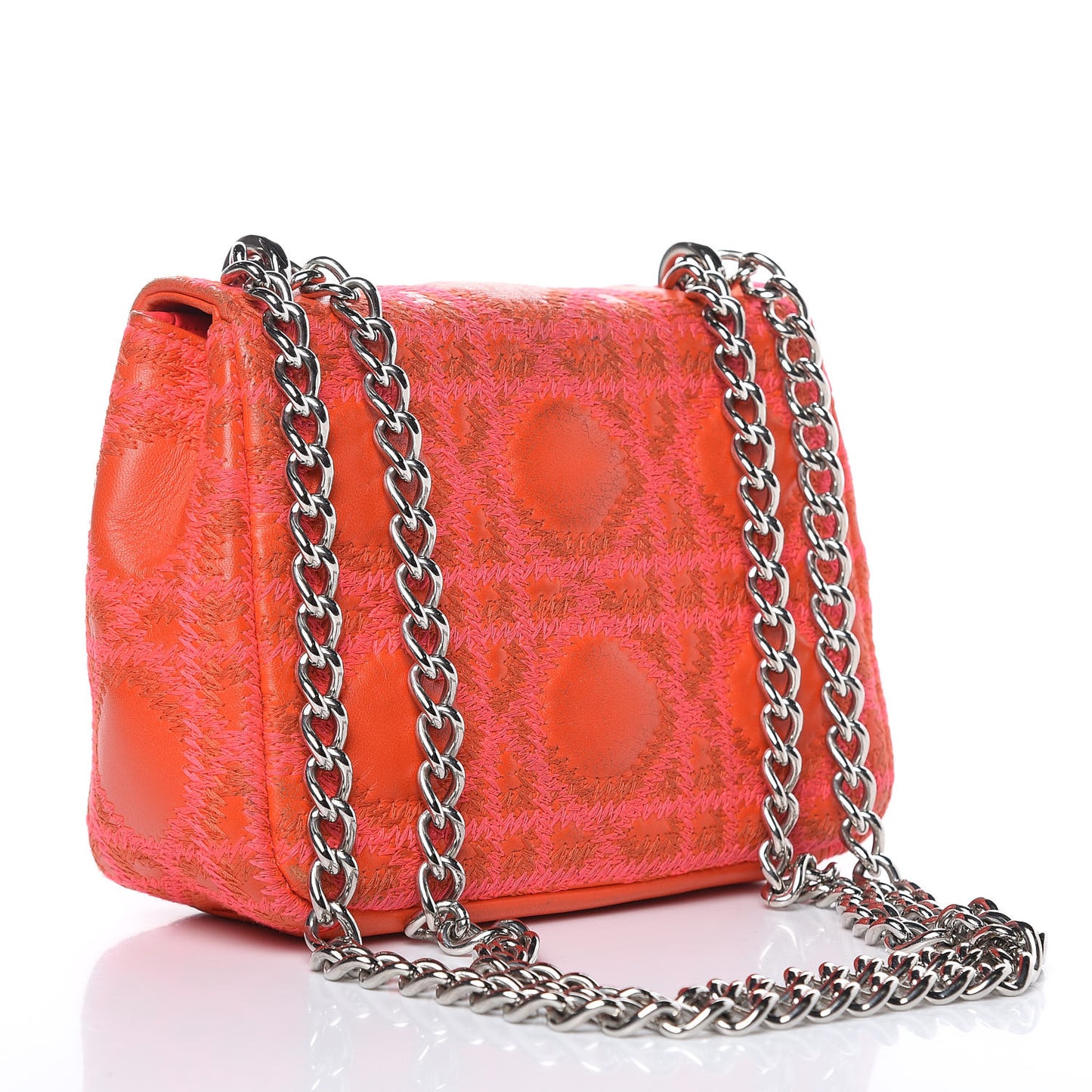 Lambskin Cannage Mini Miss Dior Flap Orange