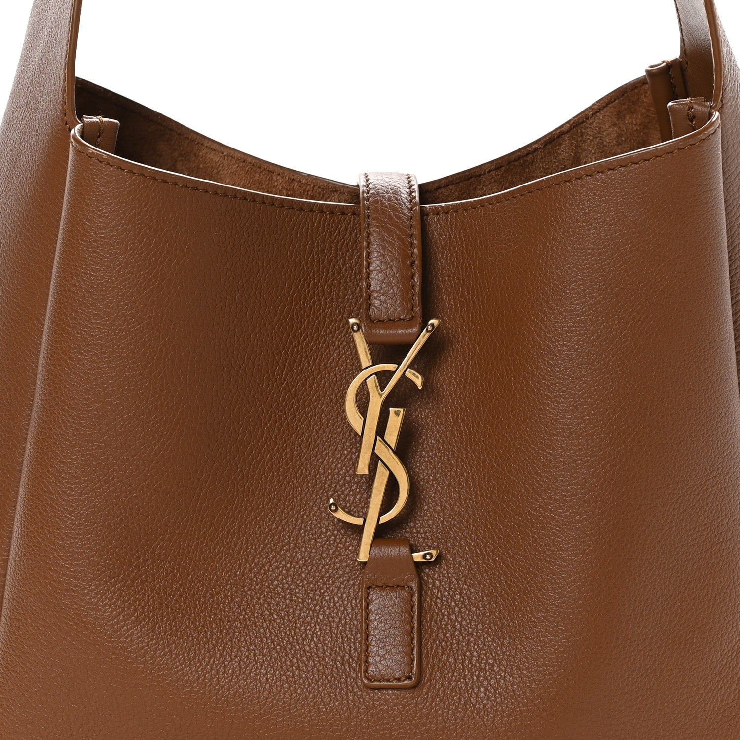 Saint Laurent Smooth Calfskin Small Le 5 A 7 Soft Hobo Fox 7 of 9