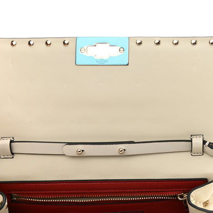 Valentino Garavani Nappa Rockstud Spike Wallet on Chain Light Ivory 10 of 11