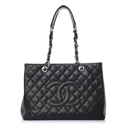 Chanel Caviar Quilted Grand Shopping Tote GST Black 1 of 11