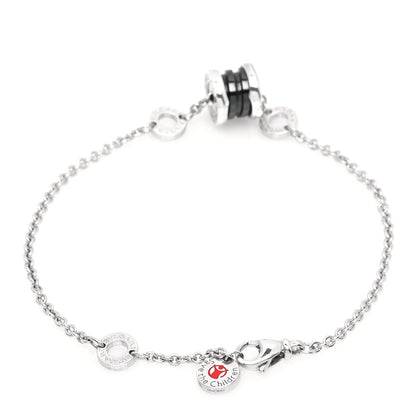 Bulgari Sterling Silver Black Ceramic Save the Children Bracelet SM 3 of 7