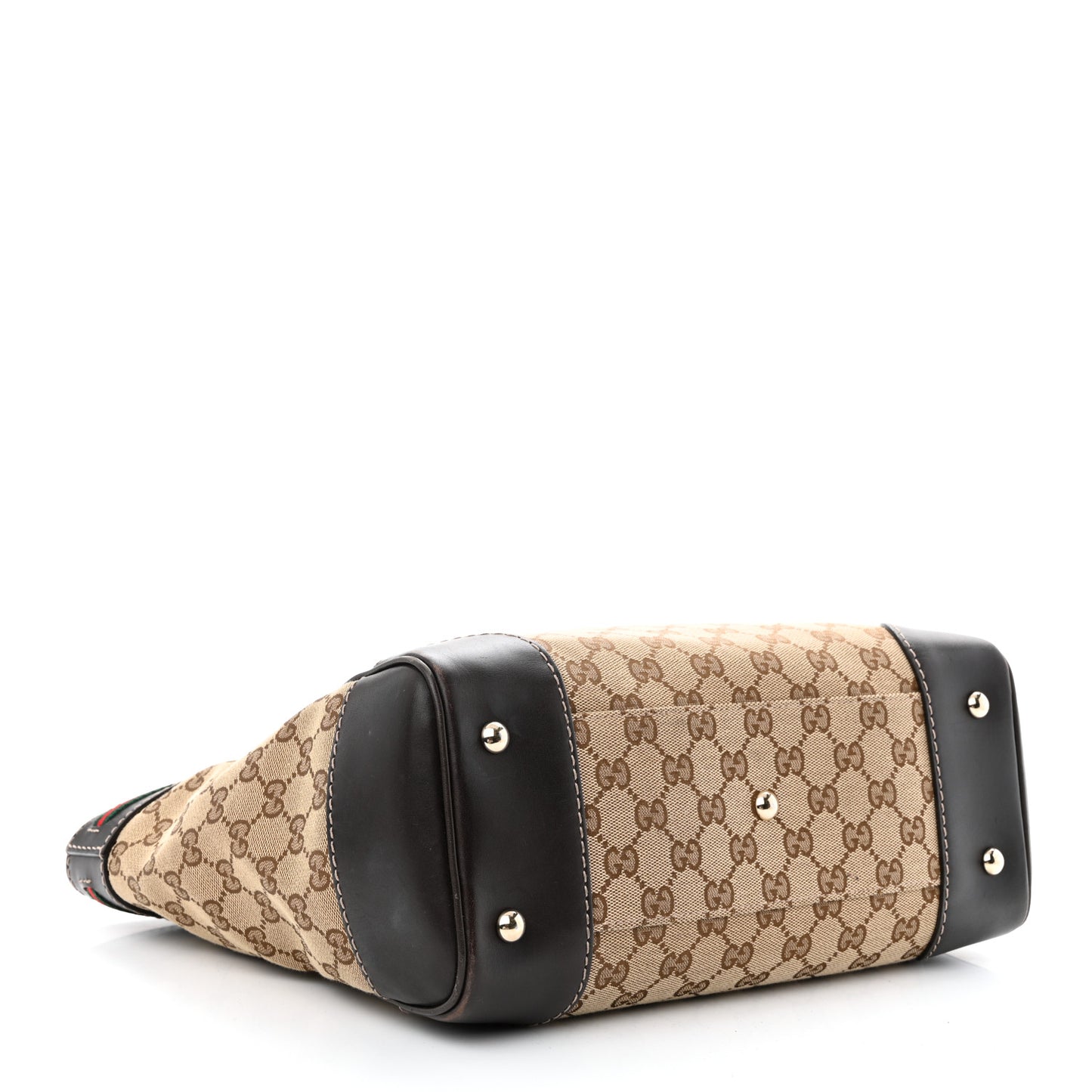 Monogram Web Medium Mayfair Tote Dark Brown