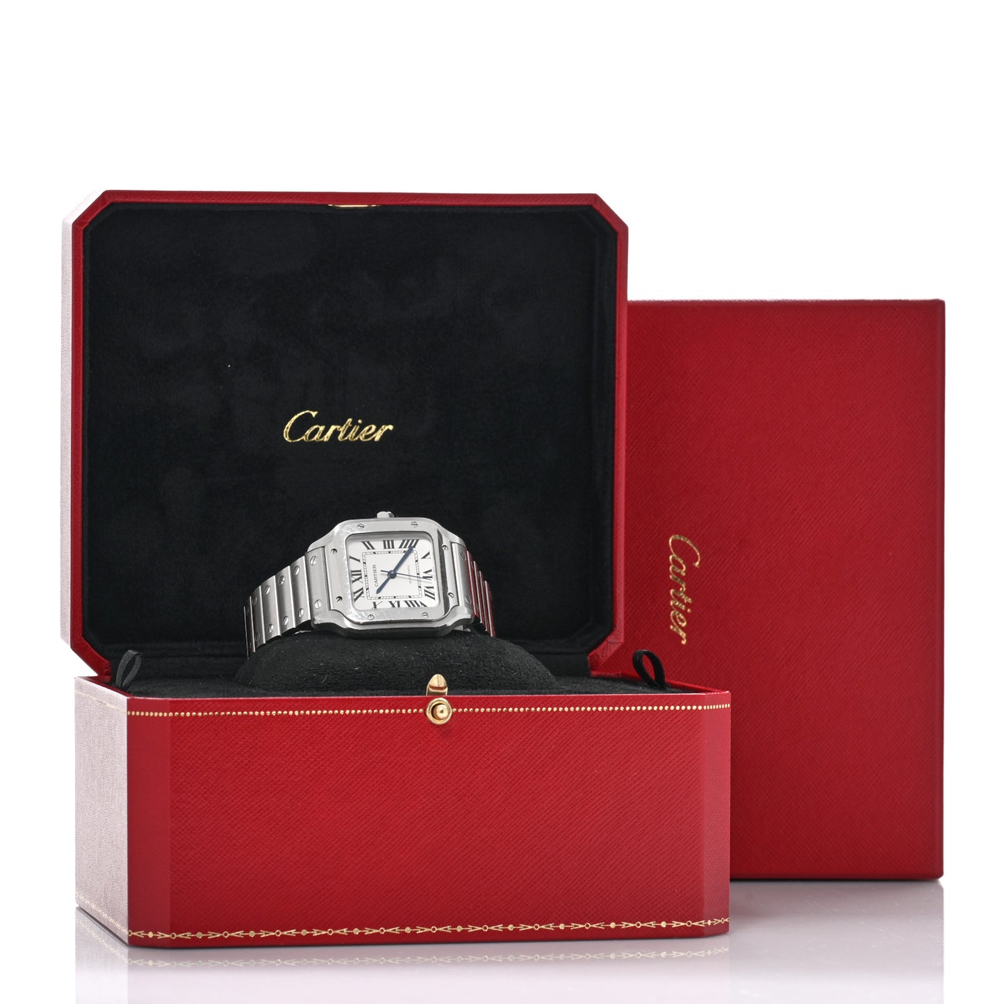Stainless Steel 35mm Santos de Cartier Automatic Watch