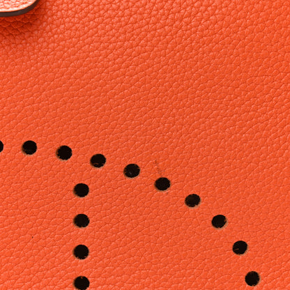 Hermes Taurillon Clemence Evelyne III GM Orange 11 of 18