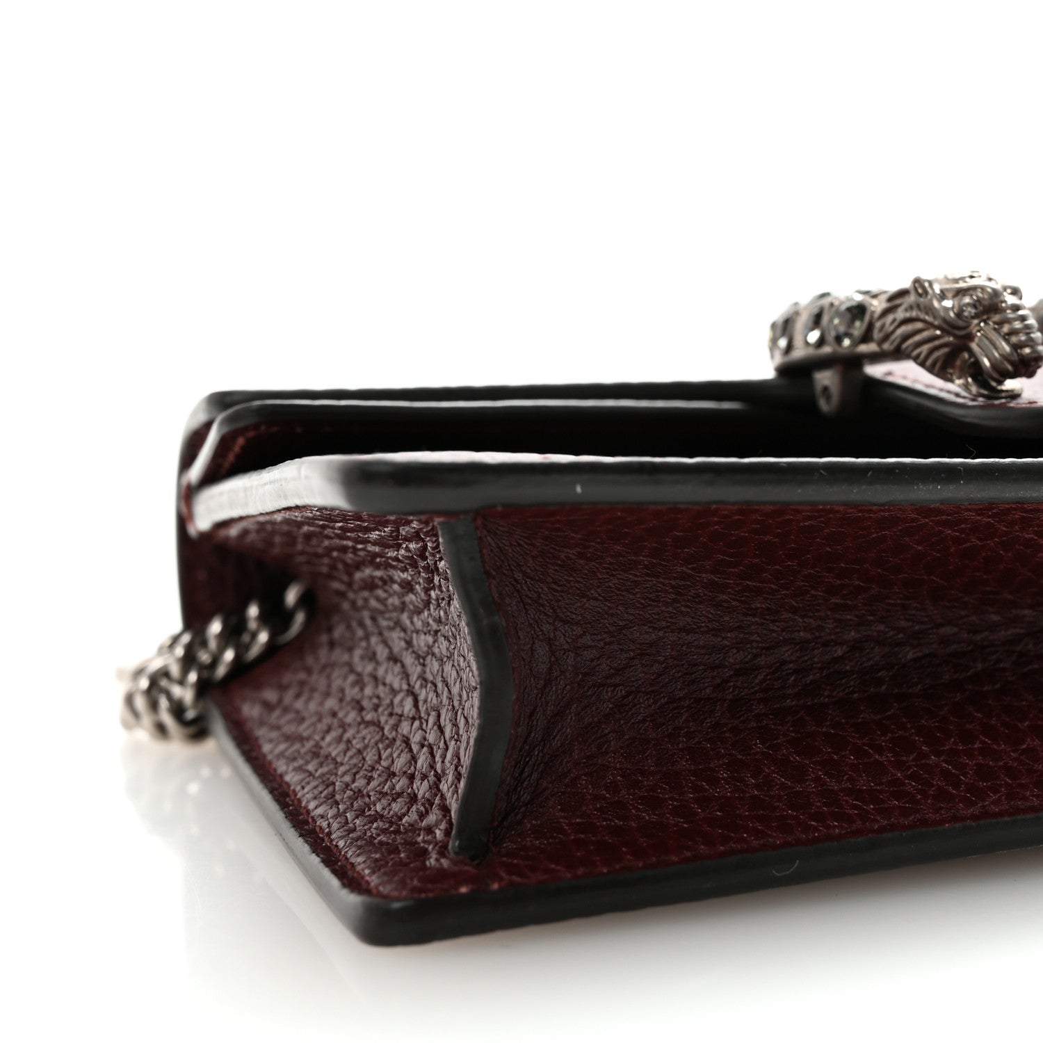 Gucci Dollar Calfskin Crystal Super Mini Dionysus Shoulder Bag Vintage Bordeaux Black Diamond 8 of 9